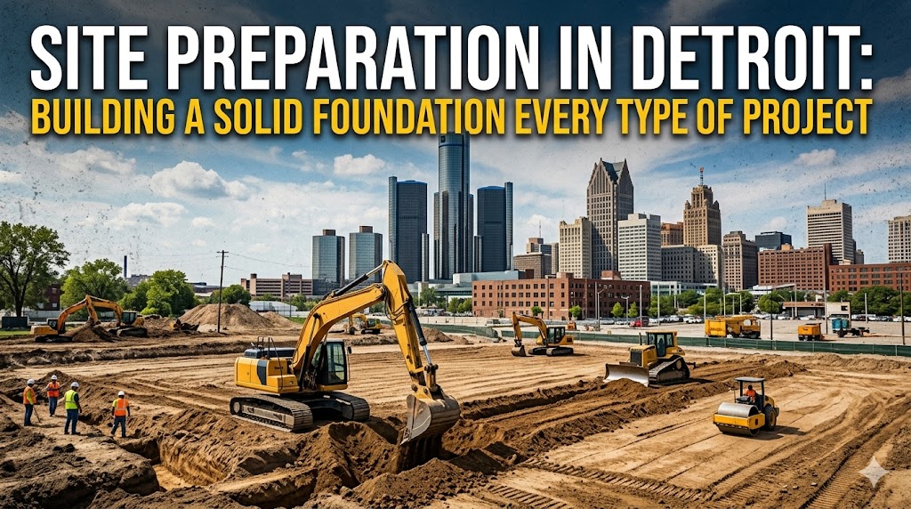 Site Preparation in Detroit: Building a Solid Foundation for Every Type of Project
